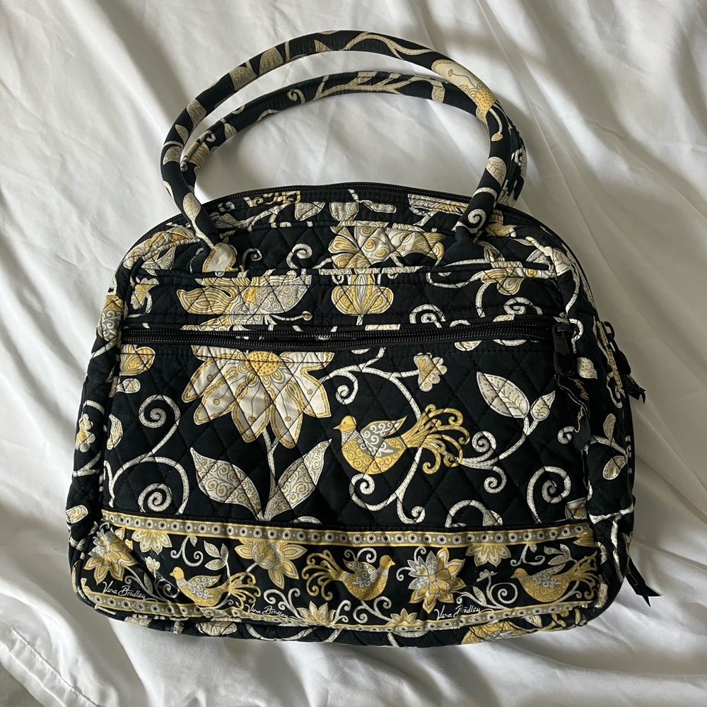 Vera Bradley Bird and Floral tote that can hold a bowling ball with dust bag